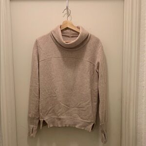 ALO Yoga Cream Cowl Neck Sweater